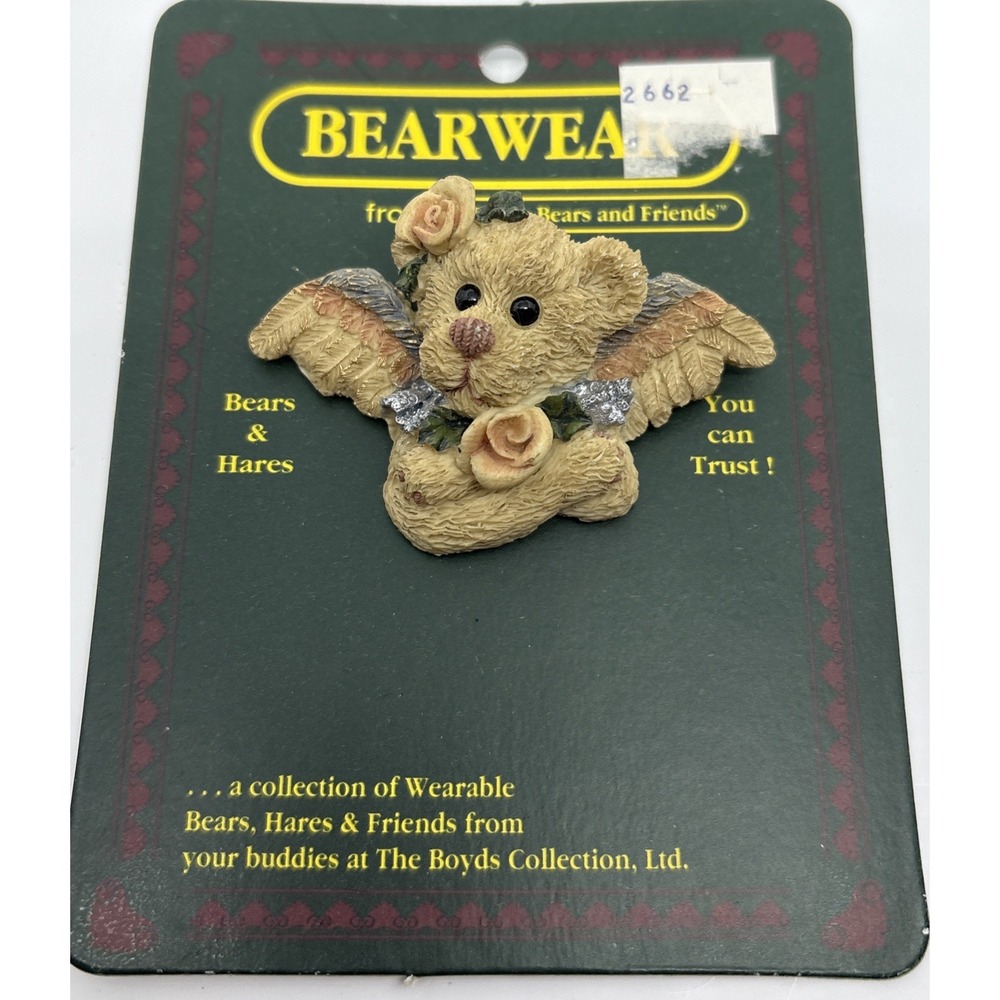 Bearwear Boyd's Bears And Friends Angel Pin Retired Brooch Lapel Pin Easter Gift